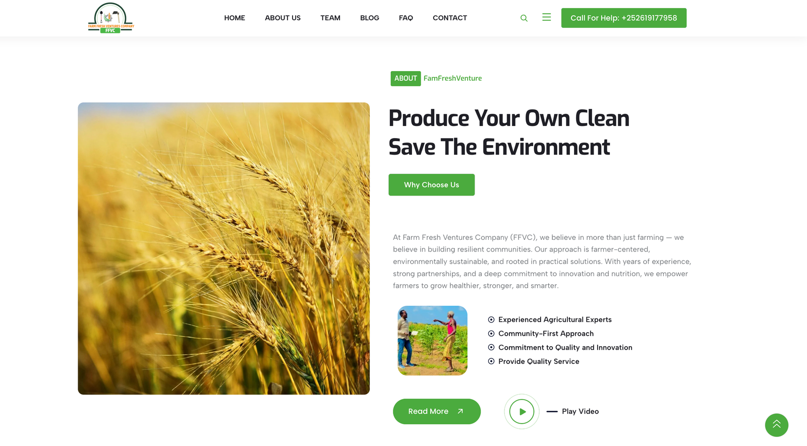 FamfreshVenture Website